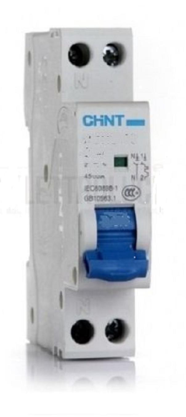 chint chint nb2le/c10-1pn-6-ac30 -  interruttore magnetotermico differenziale  1p+n c10a 30ma 6ka 1m 689001 - foto 1