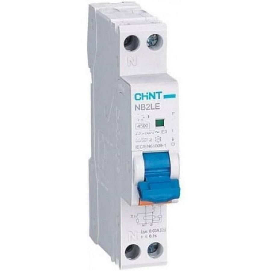 chint chint nb2le/c20-1pn-6-ac30 -interruttore magnetotermico differenziale 1pn c20a 30ma 6ka 1m 689003 - foto 1