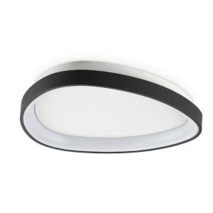 Lampada da soffitto plafoniera mod. gemini pl d042 on-off nero 328027