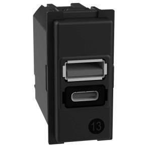 Linea now caricatore usb una porta a+porta c 1m 15w k4191ac