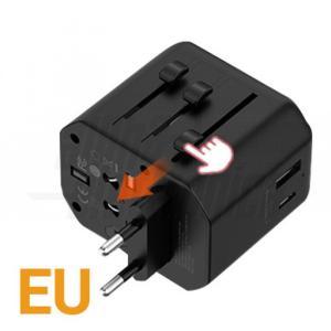 Adattatore da viaggio universale con presa di ricarica  usb a/c 2,1a 23-36