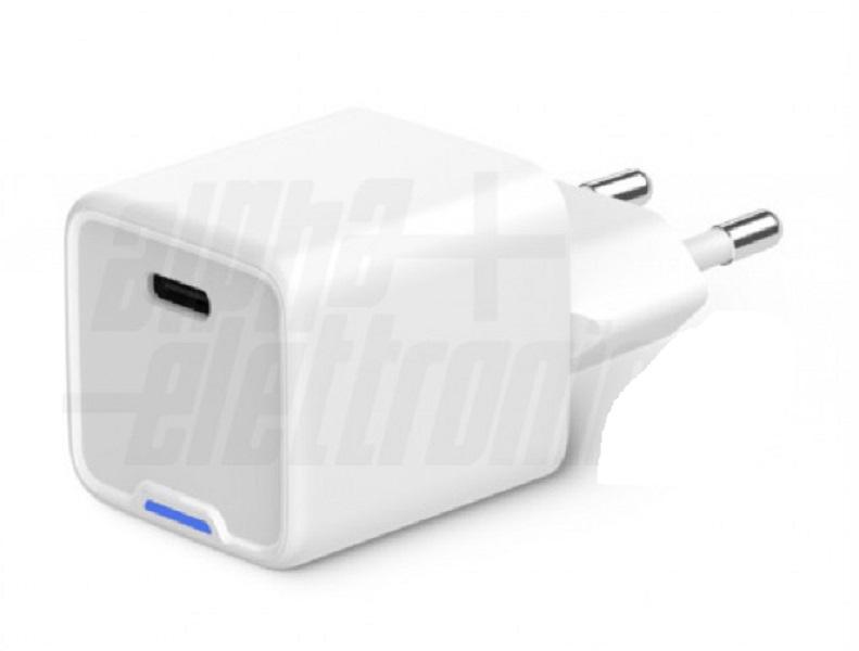 alpha elettronica alpha elettronica alimentatore plug-in gan pd 1x usb c 30w power delivery 3.0 kd530030w - foto 1