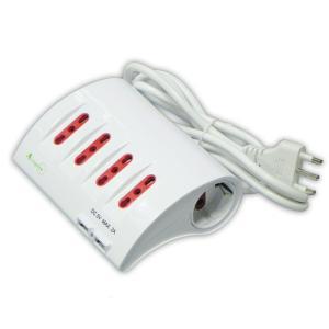 Multipresa da tavolo con morsetto 2 prese uni+2usb rl.2654