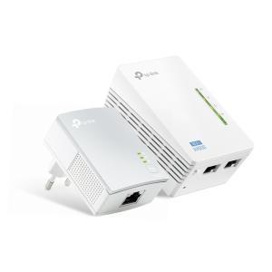 Starter kit power line av600 wireless n300 mbps con 2 porte ethernet  tl-wpa4220kit