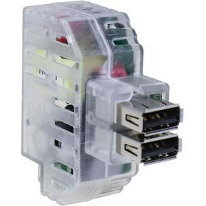 Alimentatore 2 usb-a 2,4a incasso keystone it