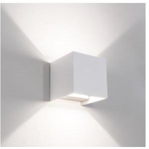 Lampada applique led updown quadrato bianco 20w - 2,7k-4k-6,5k udsbi-2012