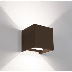 Applique led updown quadrato corten 20w 3000k-4000k-6500k udsco-2012