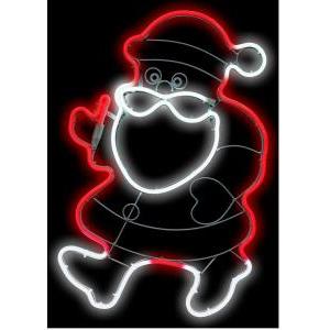 Decorazione natalizia sagoma babbo natale smd led illuminazione neon 54745