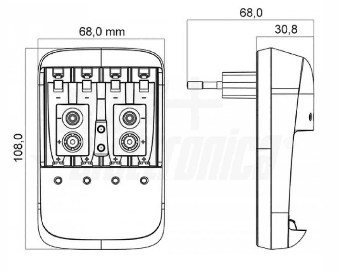 alpha elettronica alpha elettronica carica batterie ni-cd ni-mh 1-4aa/aaa  2x9v - foto 3