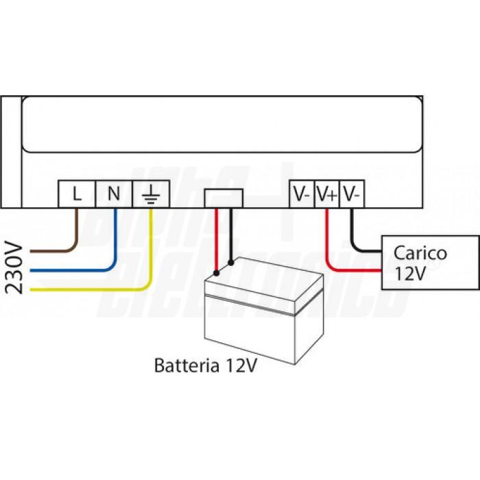 alpha elettronica alpha elettronica alimentatore switch 12.5-17v 40wcharg.13.8 vdc - foto 4