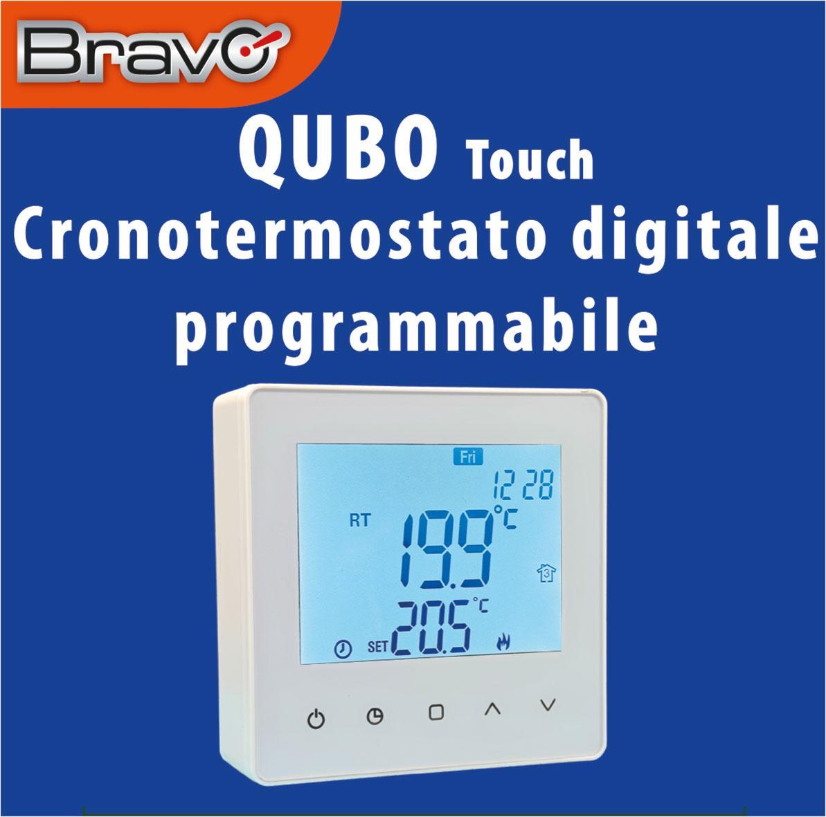 bravo bravo cronotermostato qubo touch per dispositivi di riscldamento 93003116 - foto 1