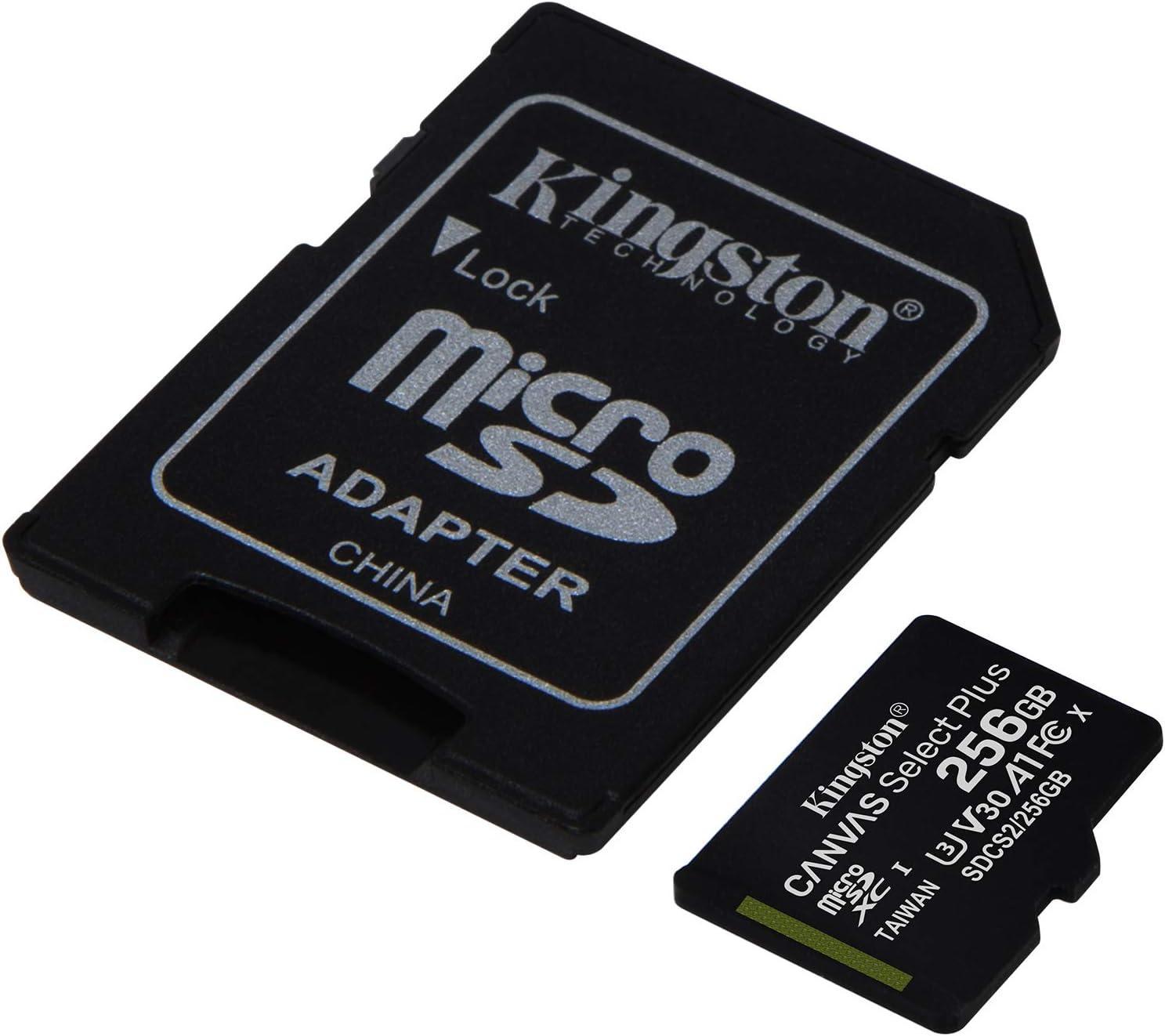 kingston kingston micro sd 256gb class10 uhs-i 80mb/s+ sdcs2/256gb - foto 1