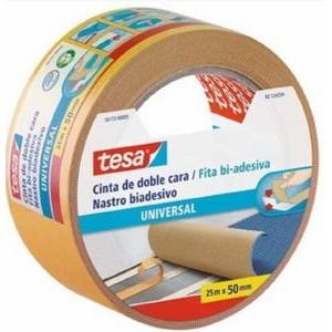 Nastro biadesivo universale strappabile 50x25mt tesa bianco 56172-00005-11