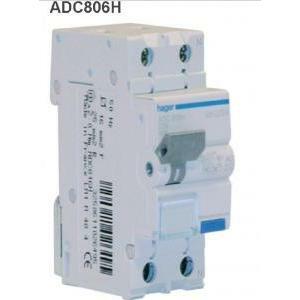 Differenziale magnetico interruttore automatico 1pn 30ma ac 6a 4.5ka c 2 moduli adc806h