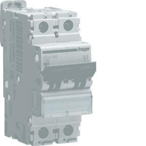 Interruttore automatico di comando 2 poli 6a 6 ka c 2 moduli mca206