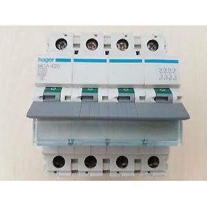 Interruttore automatico modulare 4 poli 20a 6 ka c 4 moduli mca420