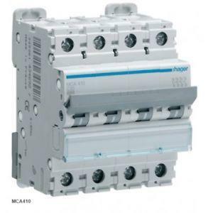 Interruttore automatico modulare 4 poli 50a 6 ka c 4 moduli mca450