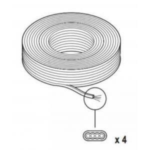 Cavo telefonico flessibile piatto 4p bianco 180.920
