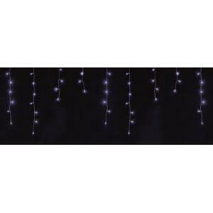 Decorazione natalizie luci natale tenda sfalsata con 64 led blu e grigio 14610922