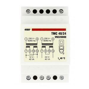 Trasformatore modulare di sicurezza tmc 40/24 doppio isolamento 40va 12/24v vn320800