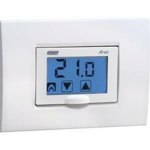 Termostato aros touch screen incasso a batterie, bianco/antracite ve458600