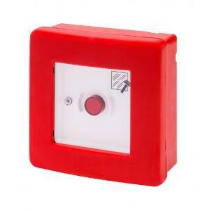 Centralino stagno con sistemi per emergenza con pulsante illuminabile e due contatti  ip55 gw42201