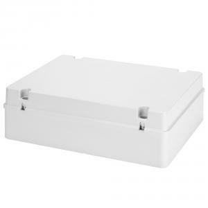 Cassetta di derivazione con coperchio basso a vite - ip56 - dimensioni interne 380x300x120 pareti lisce gw44210