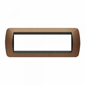 Placca 7 posti bronzo serie livinglight l4807bo