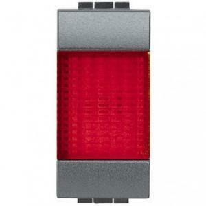 Portalampada con diffusore rosso livinglight l4371r