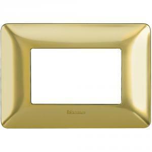 Placca 3p oro satinato serie matix am4803gos