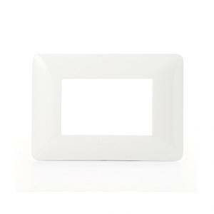 Placca 3 moduli  bianco  in tecnopolimero matix am4803bbn