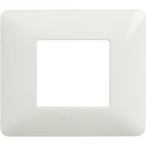 Placca 2p bianco serie matix am4802bbn