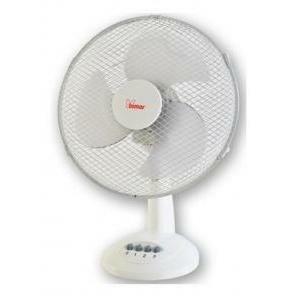 Ventilatore da tavolo bianco con interruttore 3 velocità diametro 40 cm inclinazione regolabile