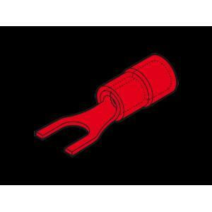 Capocorda rosso a forcella rossa vite 5 mm rf-u5