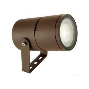 Faro faretto cilindrico 9w a led cob colore marrone per esterno linea moon 99106/27