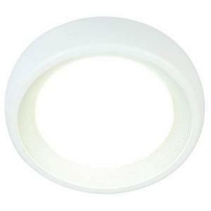 Lampada plafoniera 8w a led smd tonda piccola colore bianco per esterno