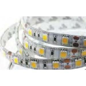 Striscia  led 14.4w 60leds/m 12v ip65 bianca