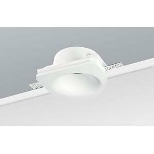 Incasso tondo a scomparsa totale installazione in soffitto di cartongesso corpo gesso tondo gu10 gu5,3 9095