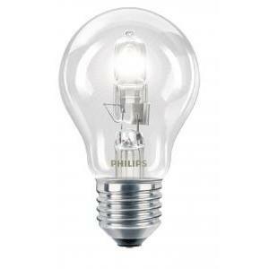 Lampada lampadina alogena ad alta tensione senza riflettore ecoclassic 53w e27 230v a55 cl 1ct/ halogen classic goccia