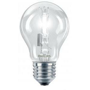 Lampada alogena ad alta tensione senza riflettore ecoclassic 105w e27 230v a55 cl 1ct halogen classic goccia