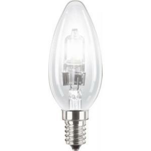 Lampada alogena ad alta tensione senza riflettore ecoclassic30 28w e14 230v b35 cl 1c halogen classic oliva ecoli28cl