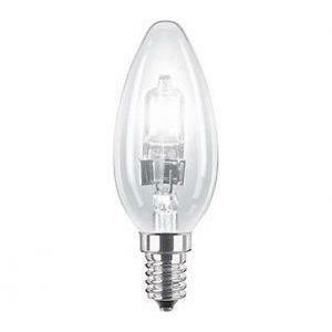 Lampada lampadine alogena ad alta tensione senza riflettore ecoclassic 42w e14 230v b35 cl 1ct/ halogen classic oliva ecoli42cl