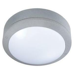 Plafoniera led esterno hera tonda grigia 12w 3000k 810lm ip65