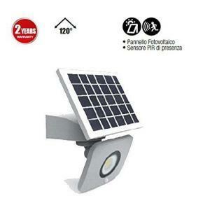 Proiettore solare integrato led 10w  4000k 1000lm  shsol-109540