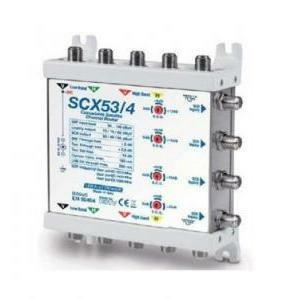 Multiswitch in cascata sat router 5x5x(3x4) scg tv terr-15db