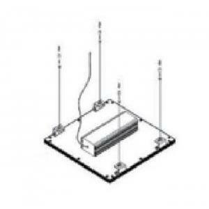 Kit sospensione per lpx e lpxm: 1 rosone 4 funi 1 cavo alimentazione ax3