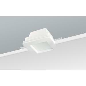 Incasso quadrato c/vetro a scomparsa totale installazione in soffitto di cartongesso corpo gesso c/vetro gu10 gu5,3