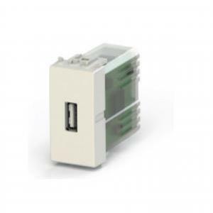 Presa usb 2.1a per bticino livinglight bianca 4b.n.usb