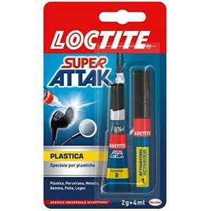 Adesivo colla super attak plastica 2g &#43; 4 ml 2248825