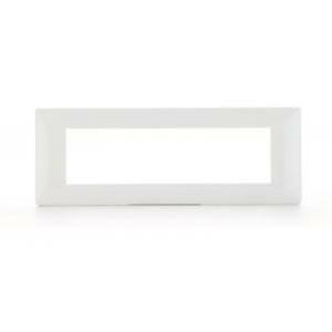 Placca 7m   serie plana bianco 14657.01